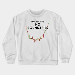 Market Has No Boundaries (Black) Crewneck Sweatshirt